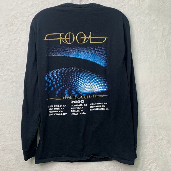 Vintage TOOL Fear Inoculum 2020 Tour Long Sleeve Cotton Fruit of the Loom Shirt - Picture 2 of 5